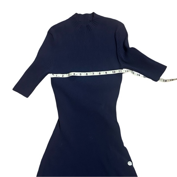 MAJE Rosea studded stretch-knit mini dress in Marine - Picture 8 of 13